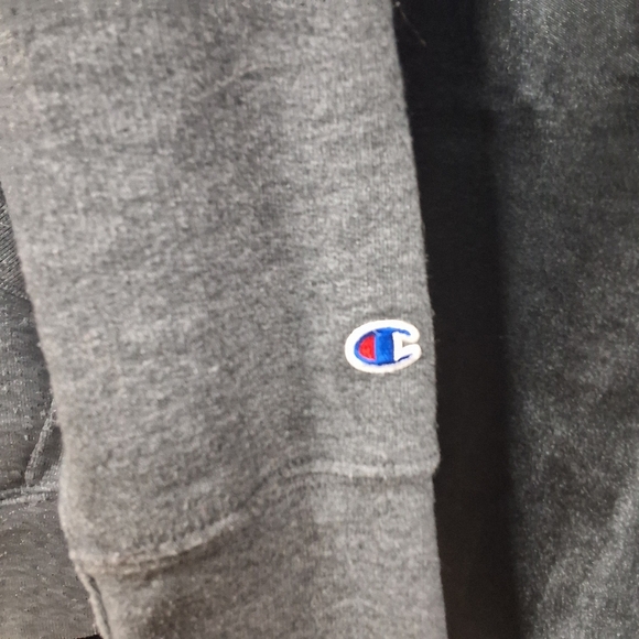 Grey champion  pullover hoodie with pockets size women's large - Picture 8 of 9